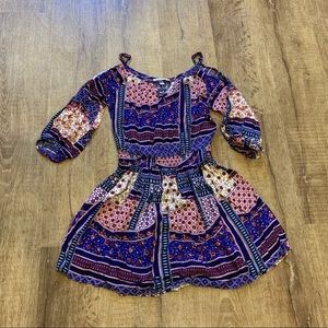 American Eagle Boho Cold Shoulder Dress